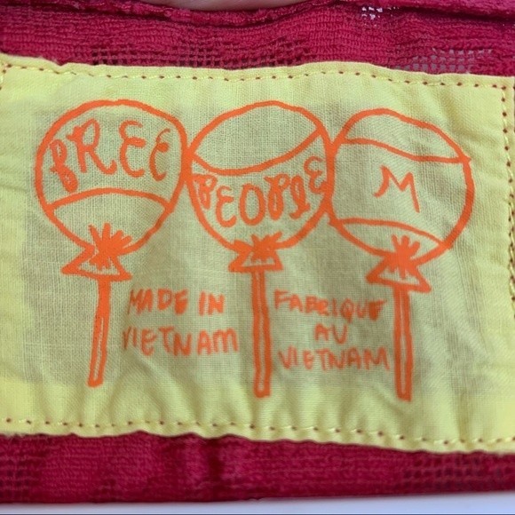 free people red lace halter tank medium - Picture 3 of 5